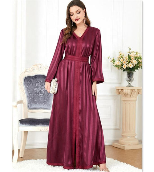 Abaya Safia rouge — Collection Oran